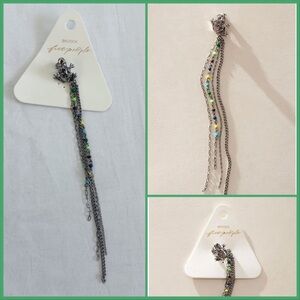 NWT Free People Sailor Pin Frog in Silver